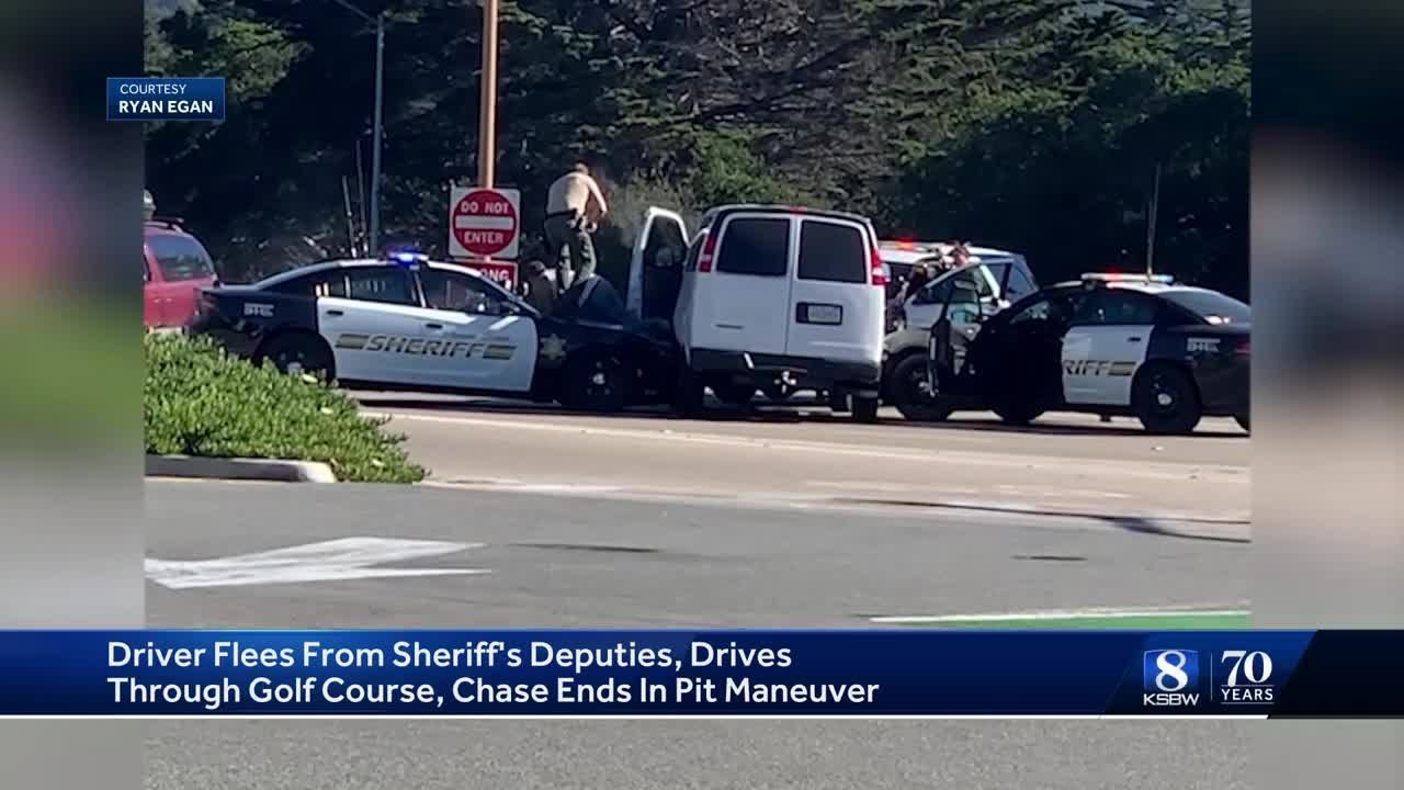 Van chase through Monterey golf course ends in arrest