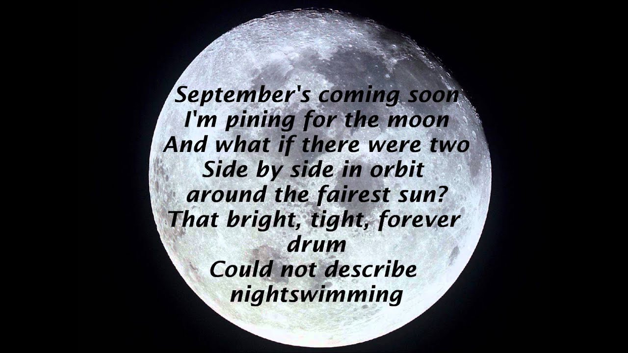 R.E.M - Nightswimming.. LYRICS