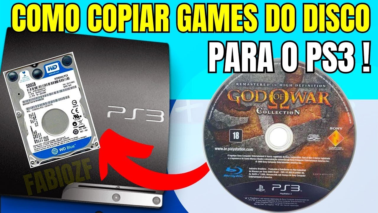 COMO COPIAR JOGOS DO CD (DISCO) PARA O HD INTERNO DO PS3 EM 2024