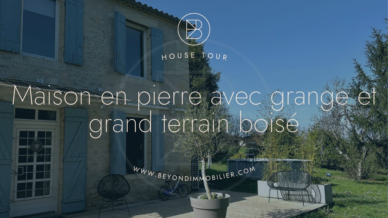 Près de Monségur (Gironde) - Maison en pierre pleine de caractère