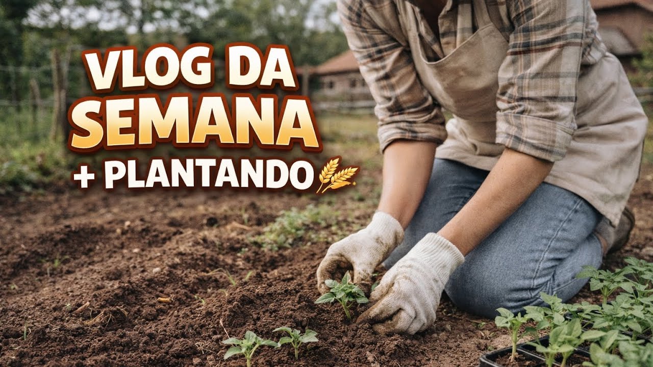 Vlog da semana | plantando + visitas