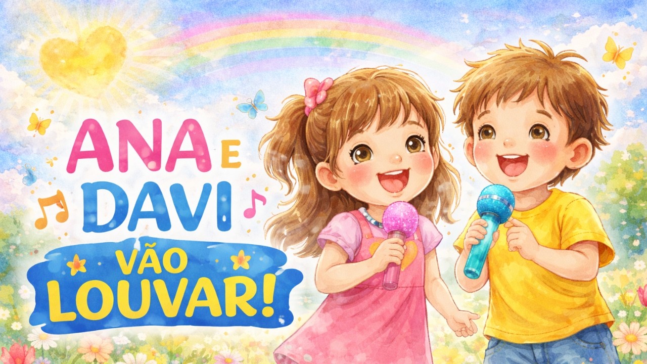 Ana e Davi Vão Louvar – Música Infantil Cristã Animada 🎶✨
