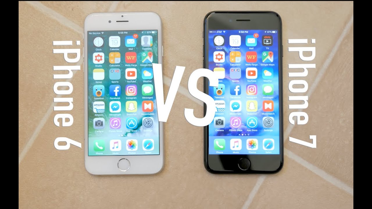 iPhone 6 and iPhone 7 Comparison