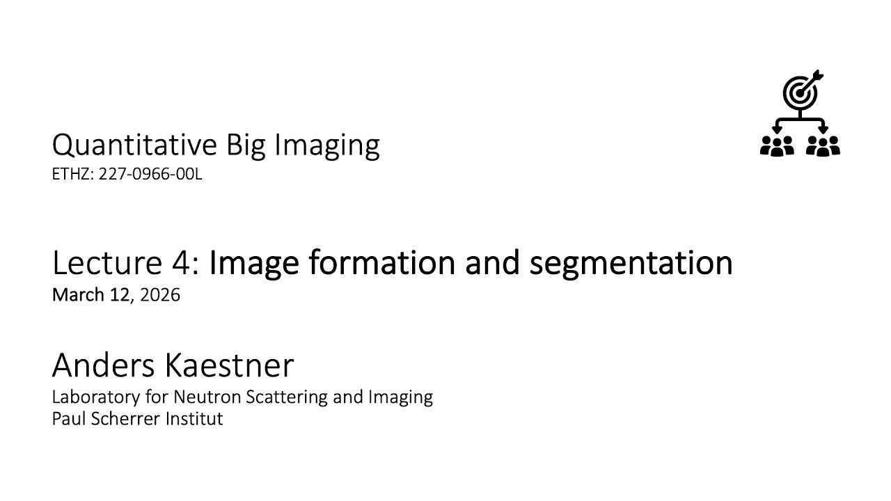 QBI2026 Lecture 4 - Part 1: Image formation and thresholding