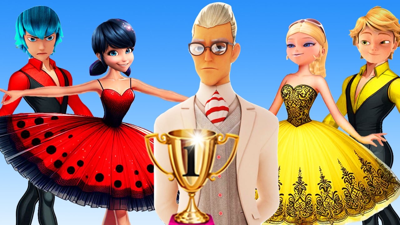 Miraculous Ladybug and Cat Noir Love Story Pair Marinette Luka Ballerina competition full exposure