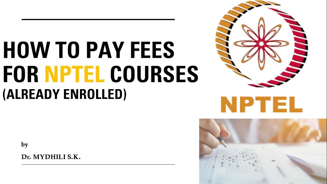 HOW TO PAY NPTEL EXAM FEES | REGISTRATION OF NPTEL COURSE EXAMINATION