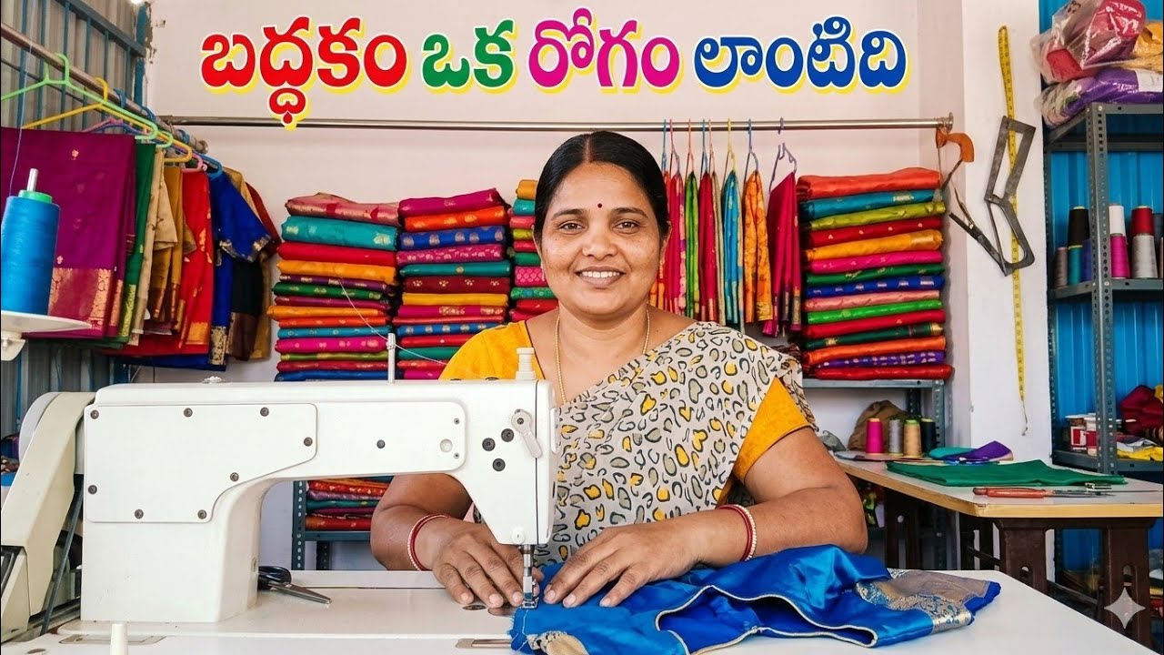 బద్ధకం అనేది ఒక రోగం లాంటిది కానీ దగ్గరకు రానివ్వకండి. టైలరింగ్ లో ముఖ్యంగా.