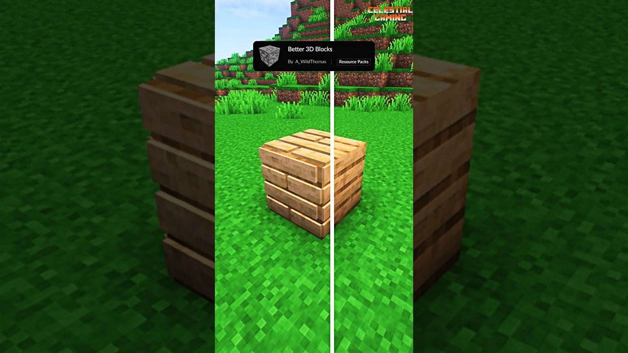 BEST 3D Texture Packs For Minecraft #minecraft #texturepack #resourcepack #shorts
