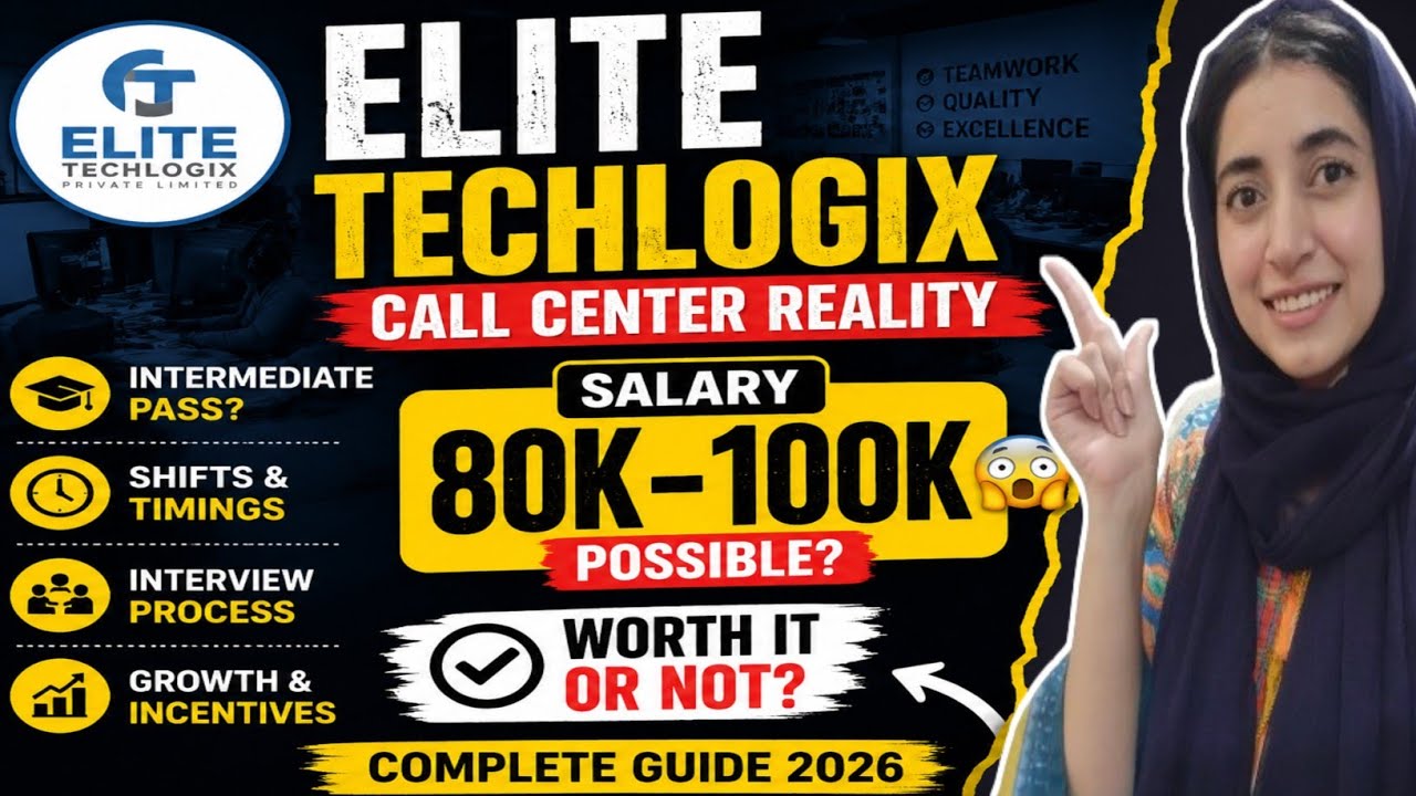 Elite Techlogix Call Center Reality 2026 😳 | Salary, Shifts, Interview & Intermediate Requirement