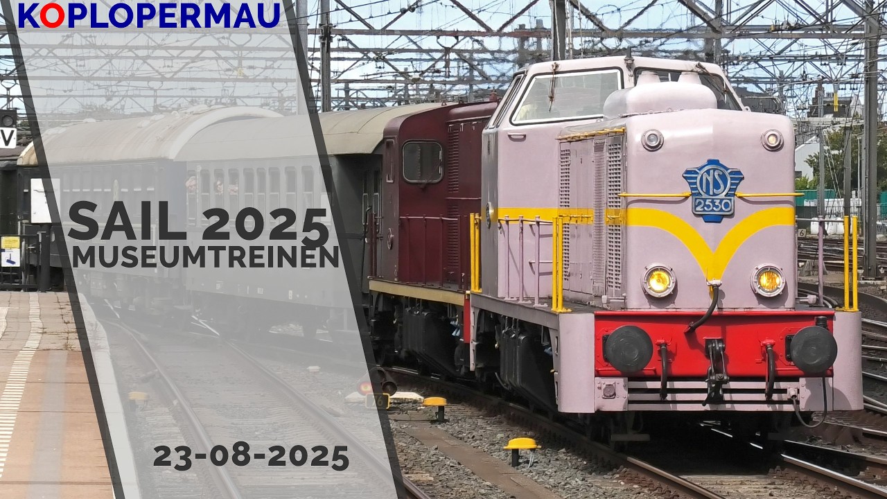 Museumtreinen tussen Amsterdam en Haarlem tijdens SAIL 2026! - 23 augustus 2025