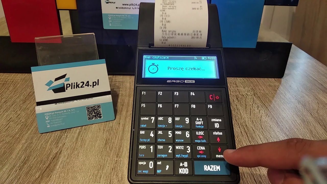 Kasa Ergo ONLINE - Raport ONLINE .Test ONLINE, .Przekazanie danych do repozytorium CRK.