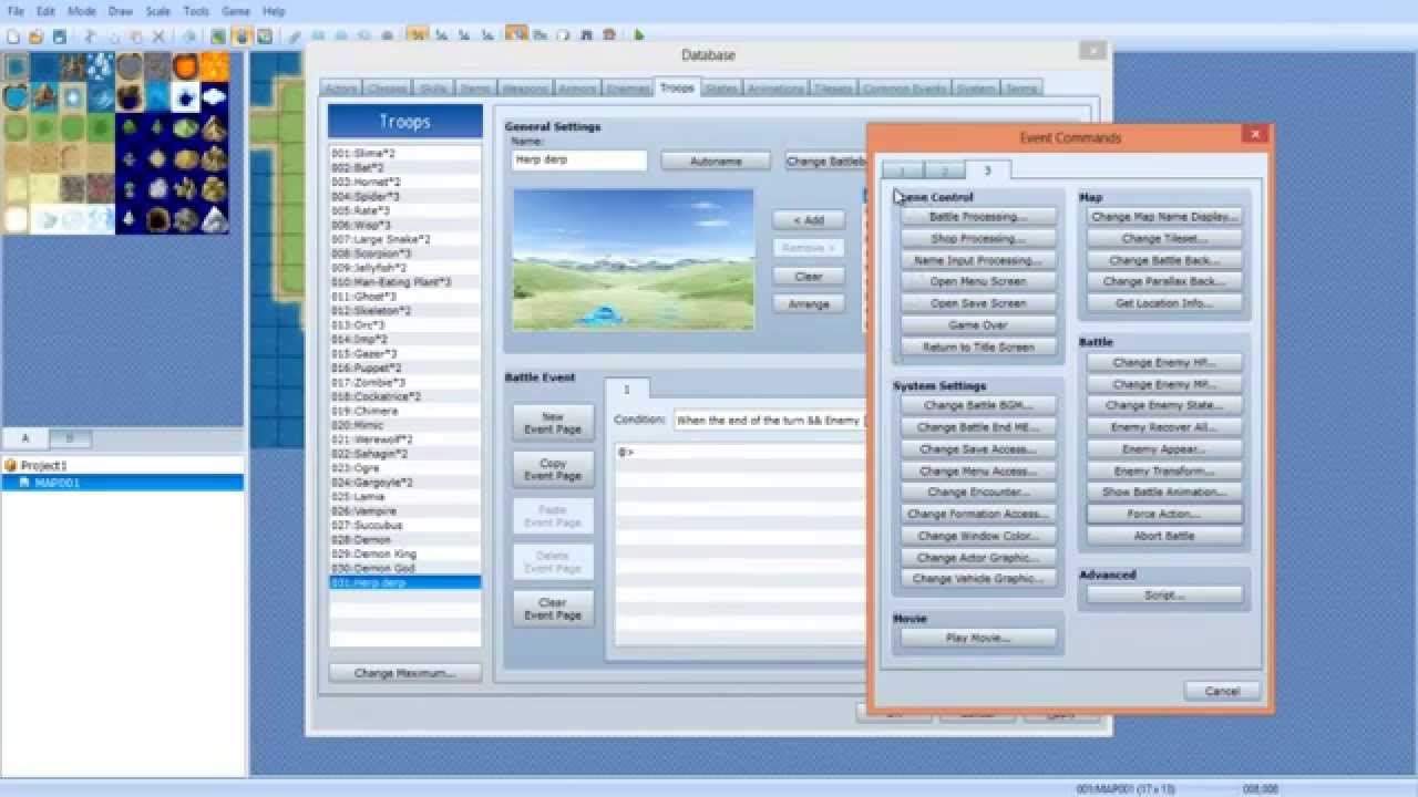 RPG Maker VX Ace Tutorials - (SE02 E15) - Battle Events