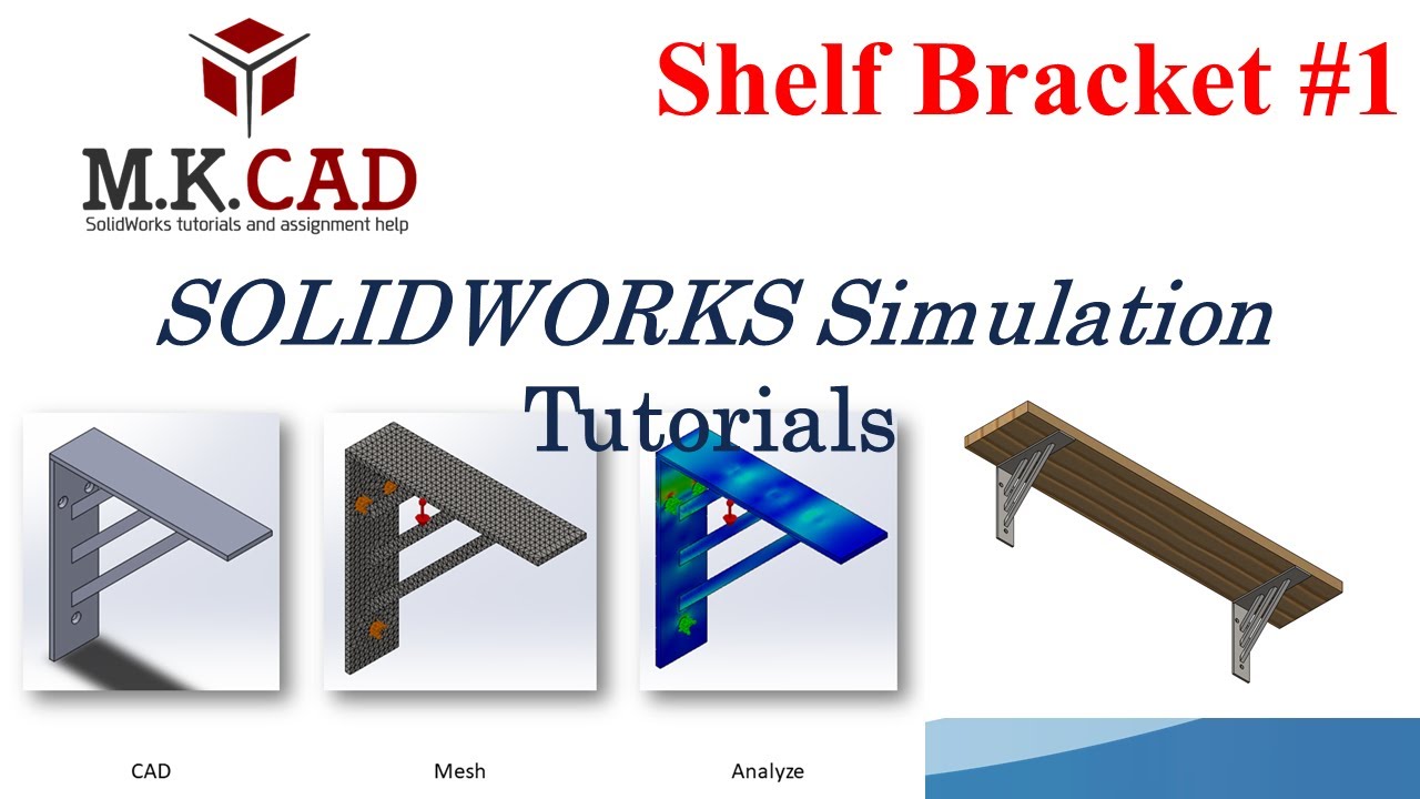 SolidWorks Simulation | Analysis of Welded Structures #1 Tutorial