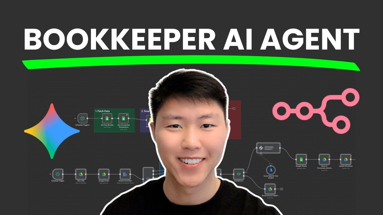 n8n Bookkeeping AI Agent: Match Receipts to Bank Statements (Gemini 2.5 Flash)