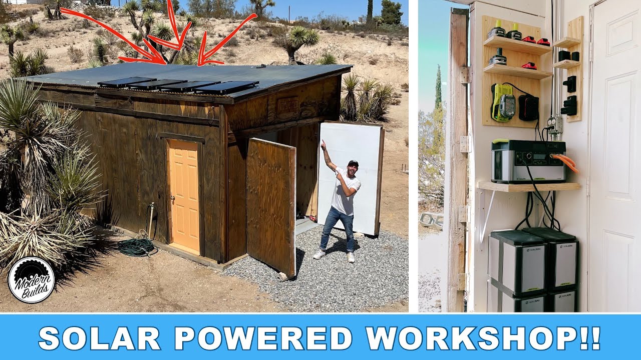 DIY SOLAR POWERED WORKSHOP | MODERN BUILDS x GOAL ZERO
