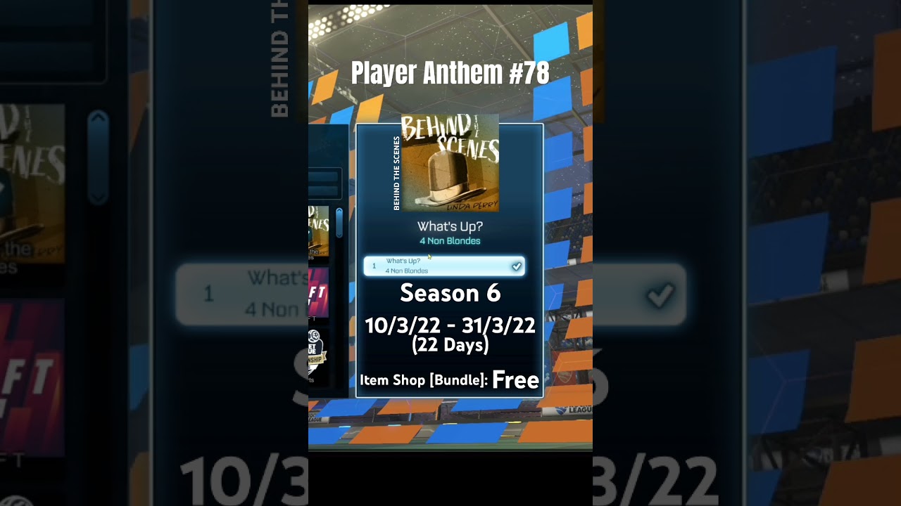 *What's Up?*  Player Anthem Rocket League #playeranthem #rocketleaguemusic