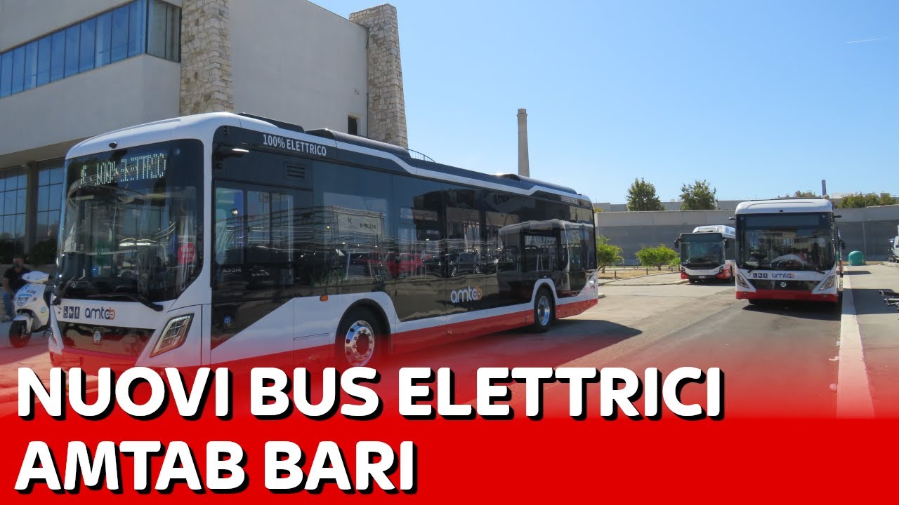 ESPOSTI ALLA FIERA DEL LEVANTE I NUOVI BUS ELETTRICI DI AMTAB BARI