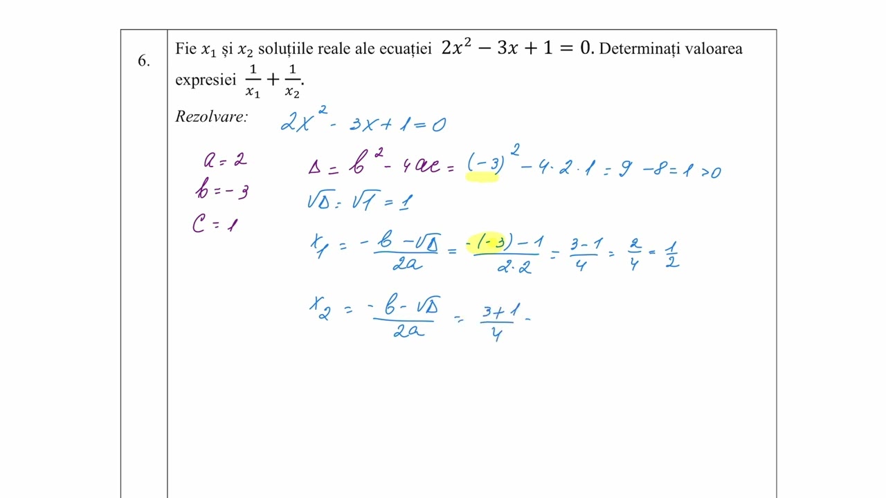 EXAMENUL DE CLASA 9 | SESIUNEA REPETATĂ | rezolvare deplină ✍️😉