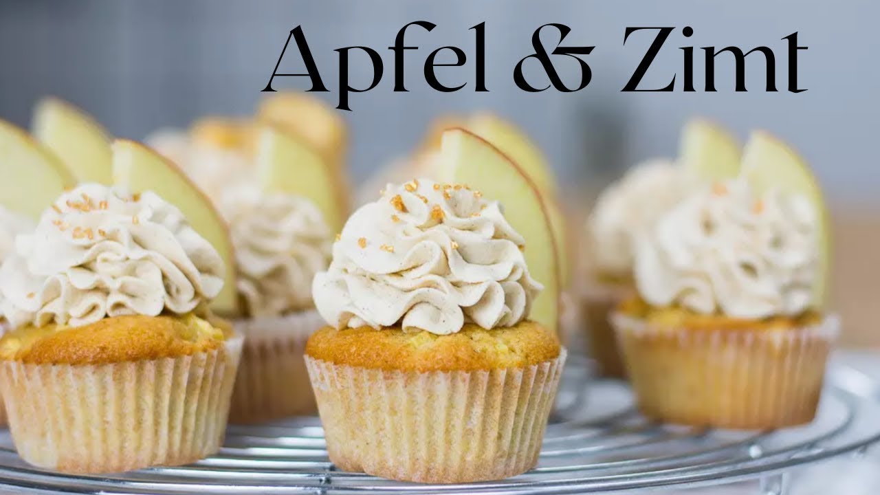 Wie backe ich Apfel Zimt Cupcakes?