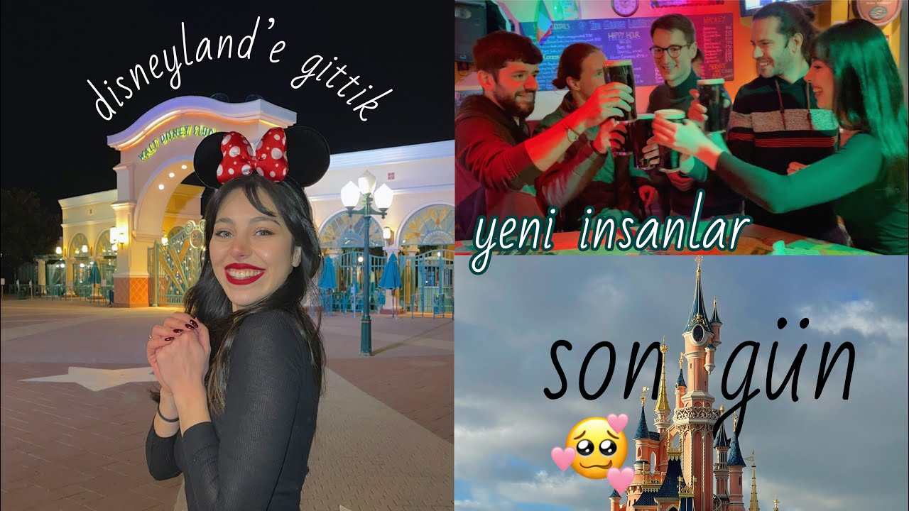 Paris Son Gün🥲|| DISNEYLAND🤩 Gece Eğlencesi🍻 #buketinparis