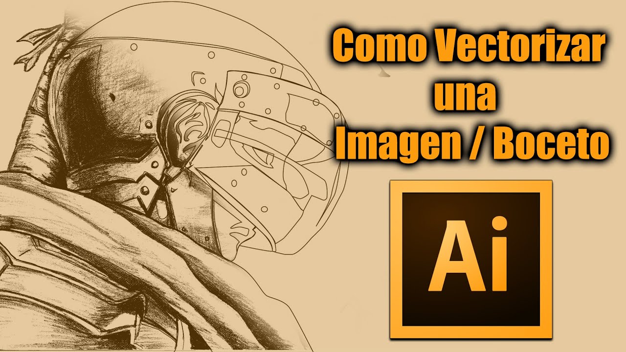 Como Vectorizar una Imagen/Boceto en illustrator CC 2015 - Parte 01