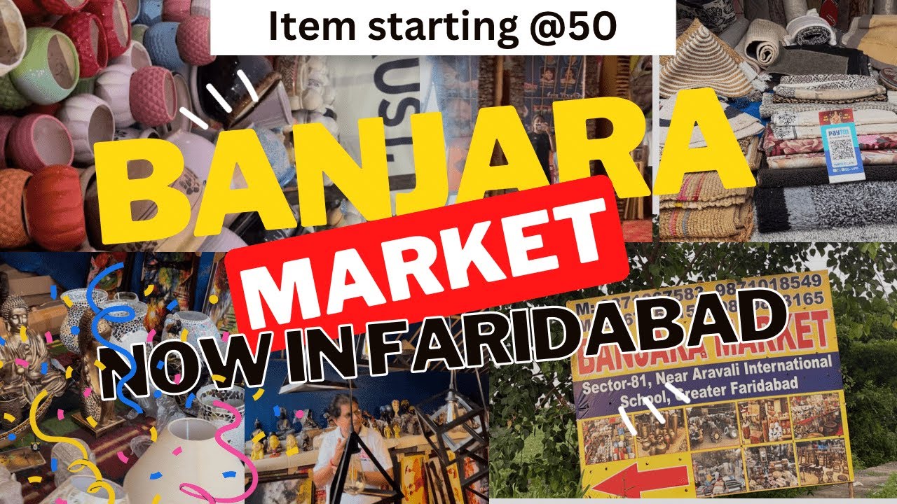 Cheapest Banjara Market | Cheapest home Decor | Banjara market in Faridabad, sector 81 | #vlog
