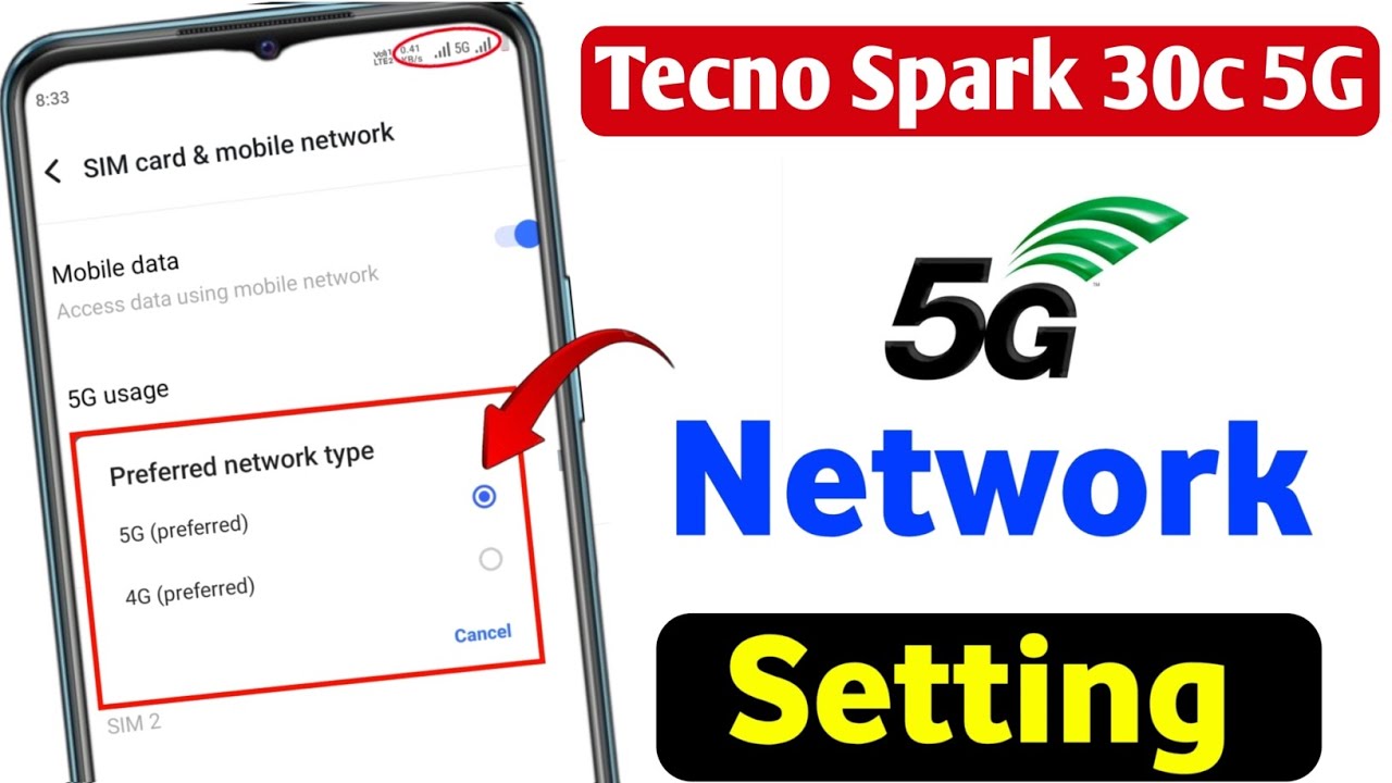 Tecno Spark 30c 5g network settings | tecno Spark 30c me 5g kaise chalaye