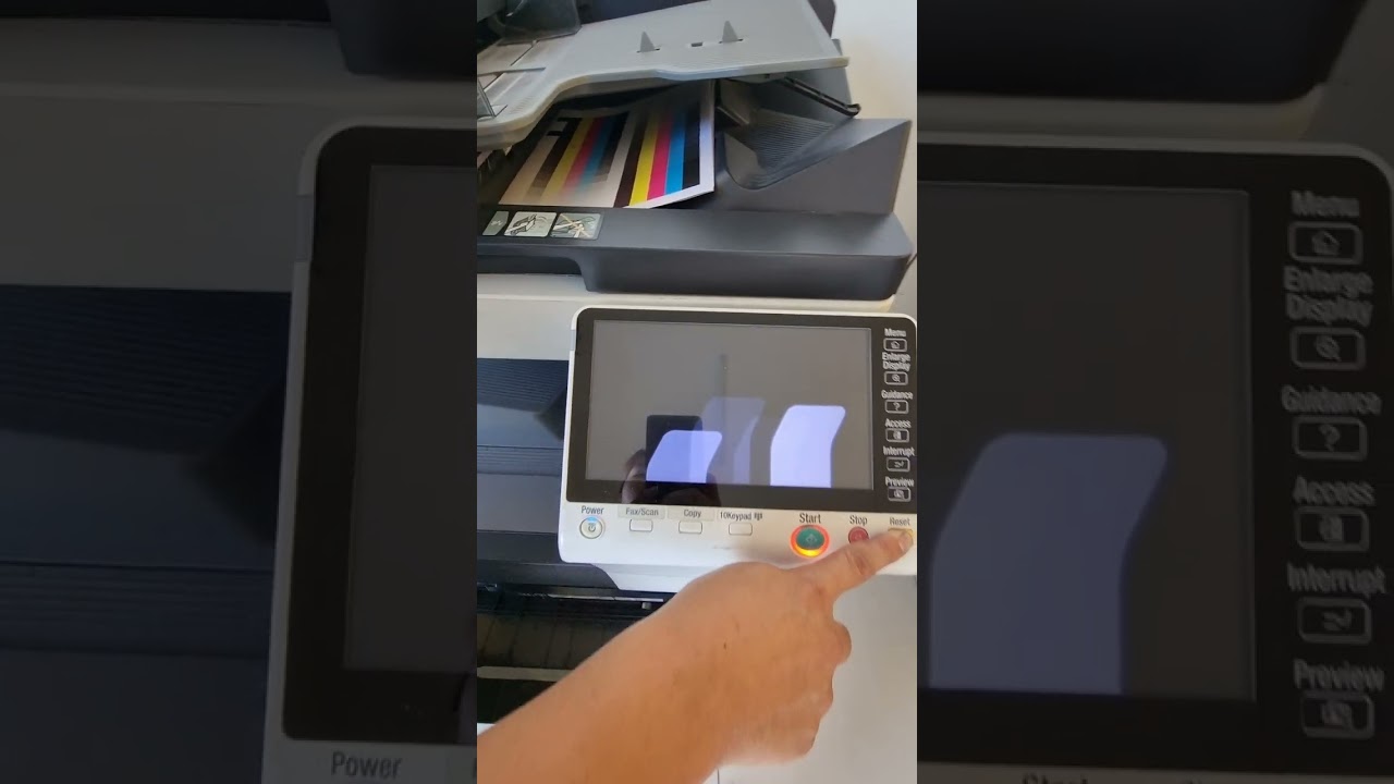 KONICA MINOLTA BIZHUB TROUBLE RESET