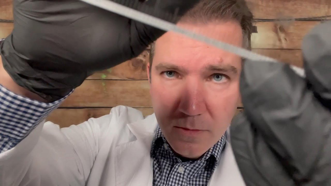 ASMR Measuring/Marking your face for surgery 💤👨‍⚕️
