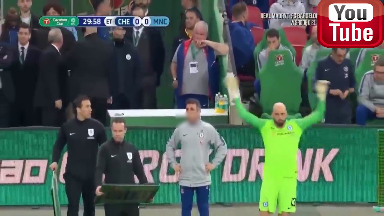 JAJA. Bramkarz Kepa Arrizabalaga nie chce zejść z boiska. Puchar Anglii finał 2019