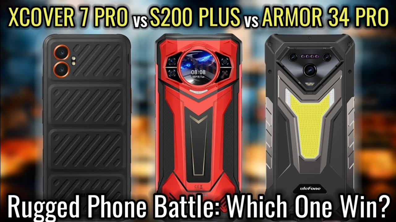 🔥 Samsung Xcover 7 Pro vs DOOGEE S200 Plus vs Ulefone ARMOR 34 Pro - Best Rugged Smartphone 2025!🔥