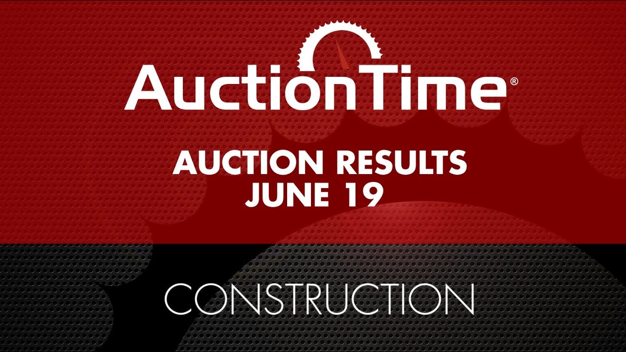 Construction Equipment Auction Results - June 19, 2024