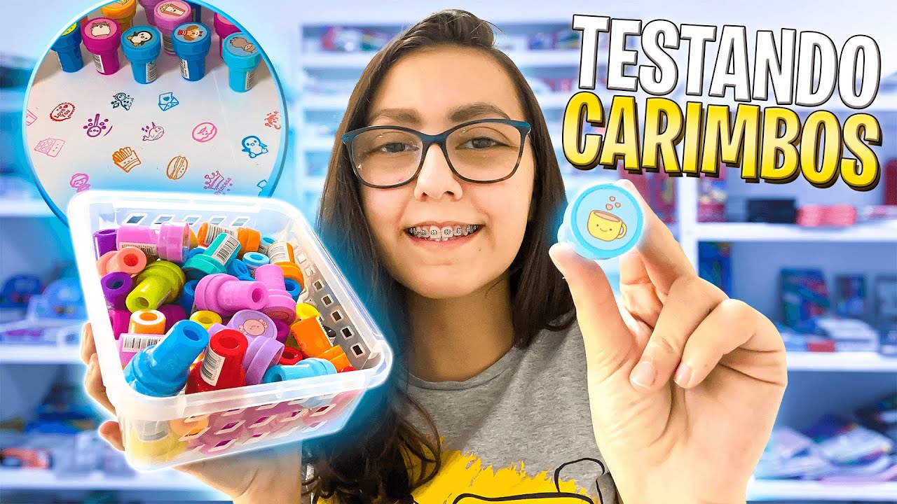 Testando carimbos da Cis e da Tris 🥰 PAPELARIA LUIVIN'S