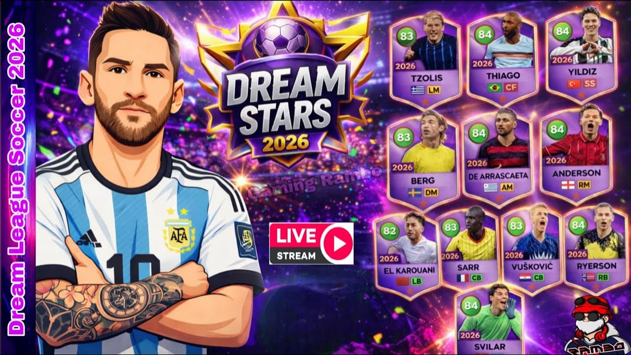 DLS 26 LIVE 🔥COMPLETING DREAM STARS 2026 EVENT 😱| DREAM LEAGUE SOCCER 2026 LIVE
