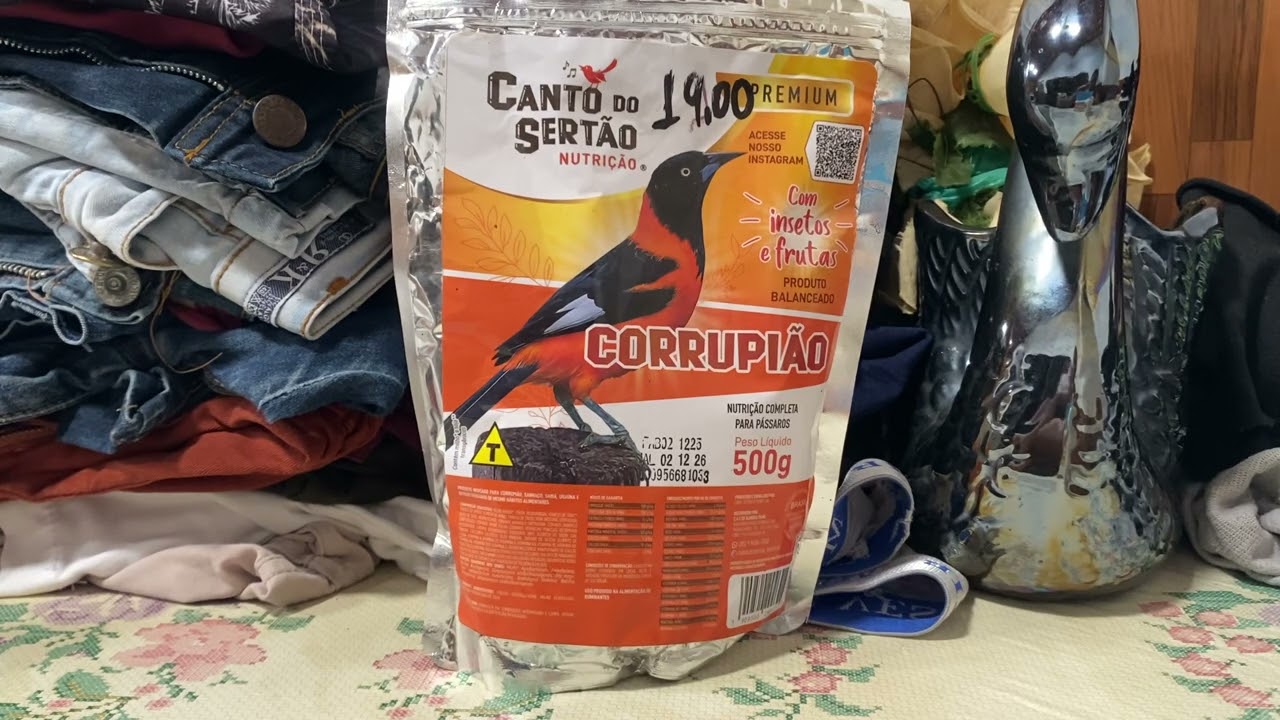 A melhor ração do mundo para seu pássaro currupião,sofreu,concriz,sofrê,, Ela é tops das tops 👏👏😋😋