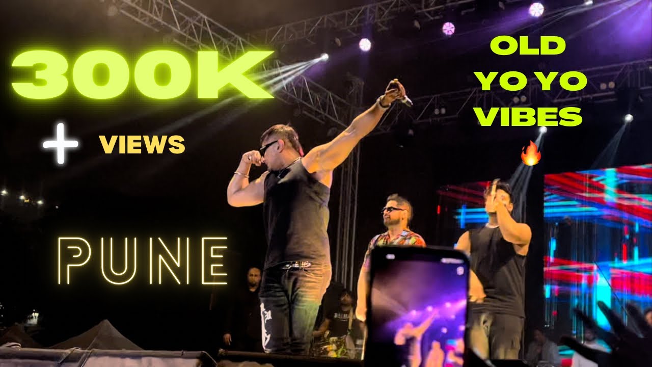 YO YO HONEY SINGH LIVE IN PUNE | 4K | Latest | Old Yo Yo is back