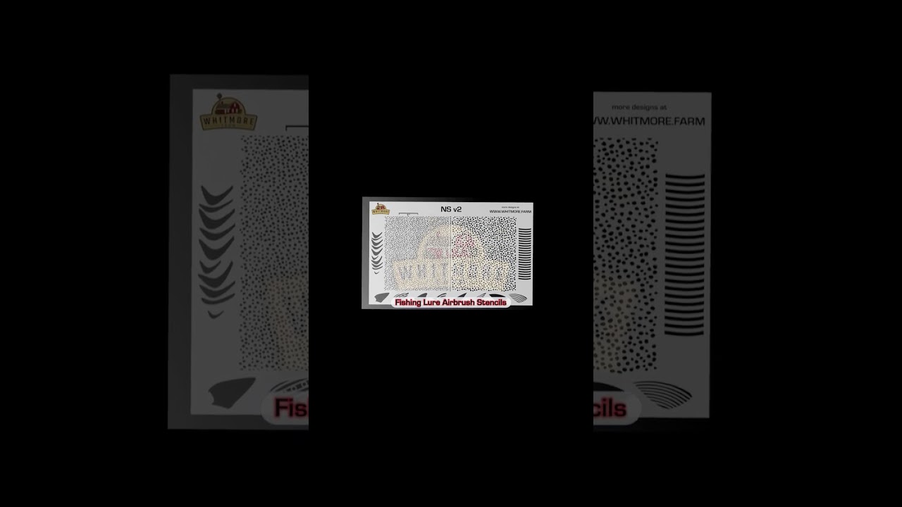 Fishing Lure Painters 👀 for 🔥 Airbrush Stencils❓NS v2 Mesh - Whitmore Farm LLC