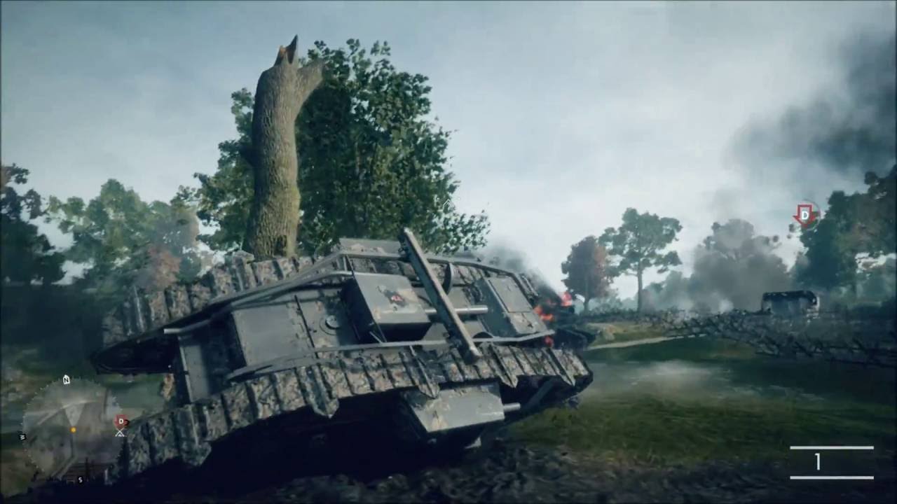 Battlefield 1 Through Mud and Blood Capture Big Willy Farm Destroy Artillery
