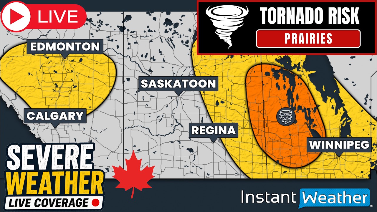 🔴 LIVE |⚡Canada&rsquo;s Severe Weather Coverage: Ontario, Alberta, Manitoba & Sask. (Sun, Jul. 26, 2026)