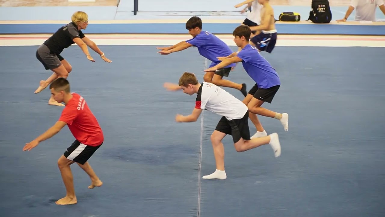 EUROPEAN GYMNASTICS MAG JUNIOR TRAINING CAMP THESSALONIKI 2024 -WARM UP