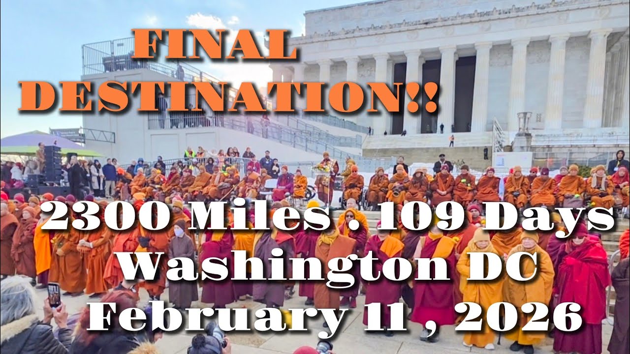 FINAL DESTINATION! Walk For Peace Gathering @ Lincoln Memorial - Washington DC. February 11,2026