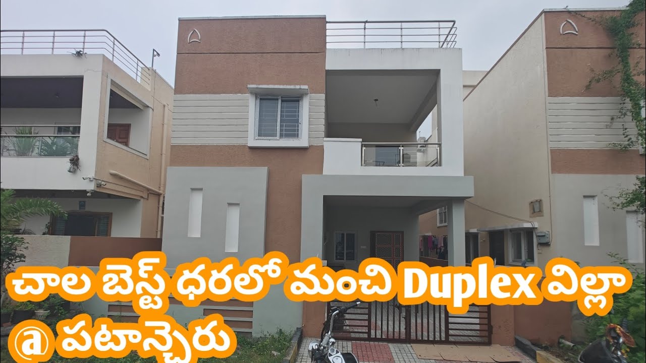 Luxurious duplex Villa for low price Patancheru nearby beeramguda|3bhk