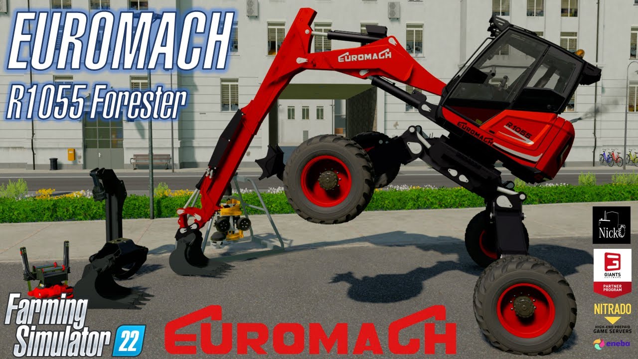 FS22 🕷️ EUROMACH R1055 Forester 🕸️ Escavatore ragno forestale by Euromach