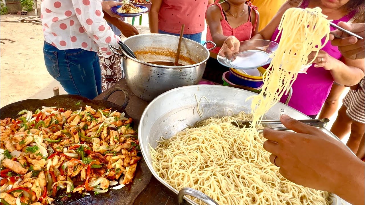 MACARRÃO NA ROÇA NO FOGO  DE LENHA 🔥 
