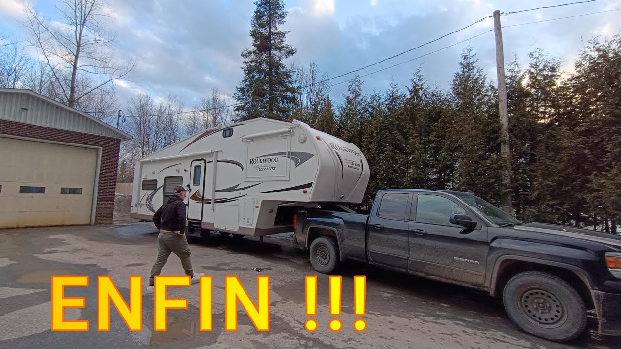 20.Enfin nous avons notre maison roulante!!! #canada #quebec #bluetti #voyage #fifthwheel