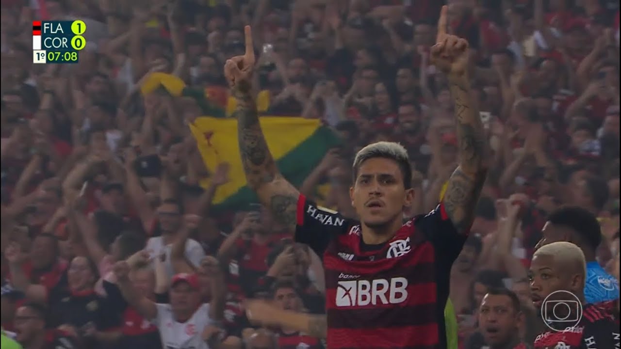Gol de Pedro - Flamengo 1x0 Corinthians - Copa do Brasil 2022 FINAL