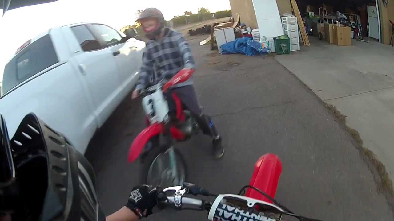 Dirt Bikers Almost Crash Into Each Other - Close Call!