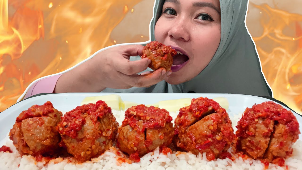 MUKBANG BAKSO MEKAR MERCON🔥|| ASMR INDONESIA