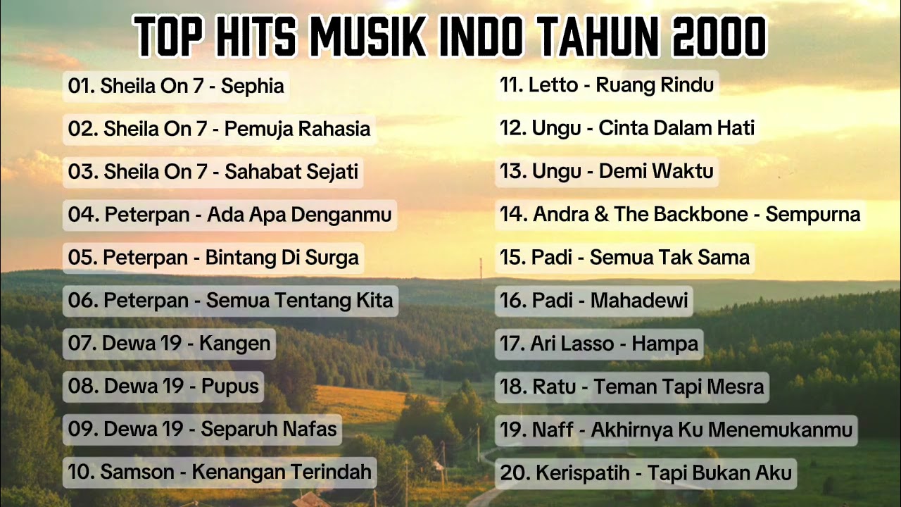 TANPA IKLAN ❗️ TOP POPULER MUSIK POP INDONESIA TAHUN 2000an || NOSTALGIA POP INDONESIA || #musik 