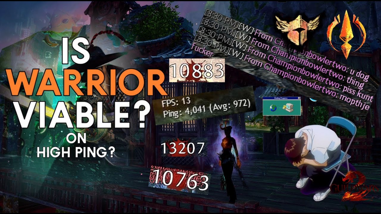 High ping player tries WARRIOR roaming, my experience - GW2 - WvW [4K]
